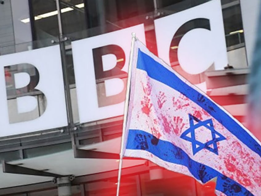 Protesters during a pro-Palestine demonstration outside the BBC offices in Belfast, Northe