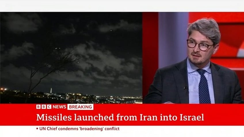 photo of BBC guest talking about Israel-Iran conflict