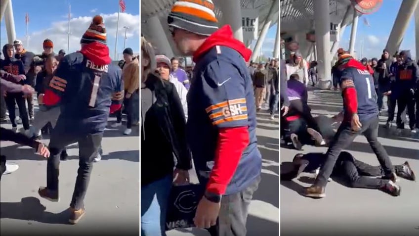 bears fans get into nasty brawl at soldier field