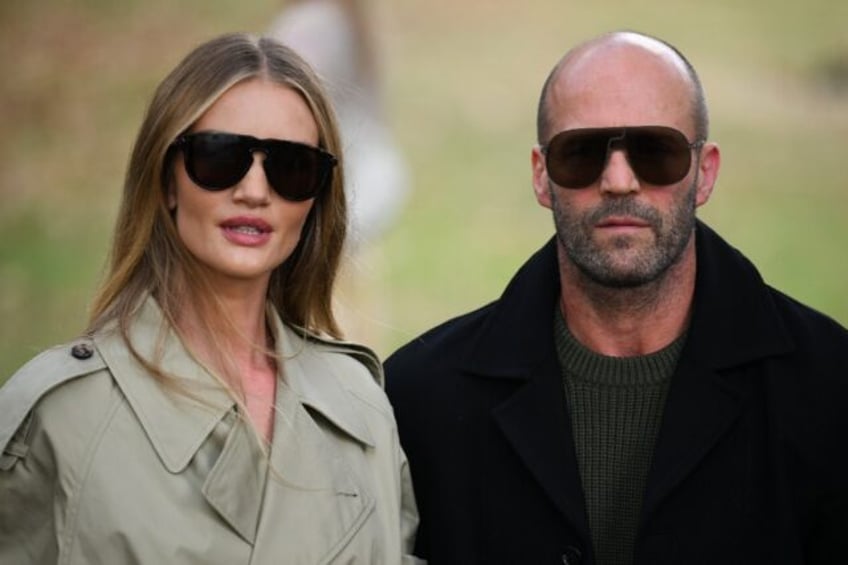 'Beekeeper' star Jason Statham is seen with his partner, actress and model Rosie Huntington-Whiteley, at a fashion event in London on September 18, 2023