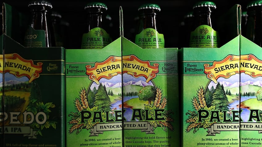 Case of Sierra Nevada Pale Ale in a store.