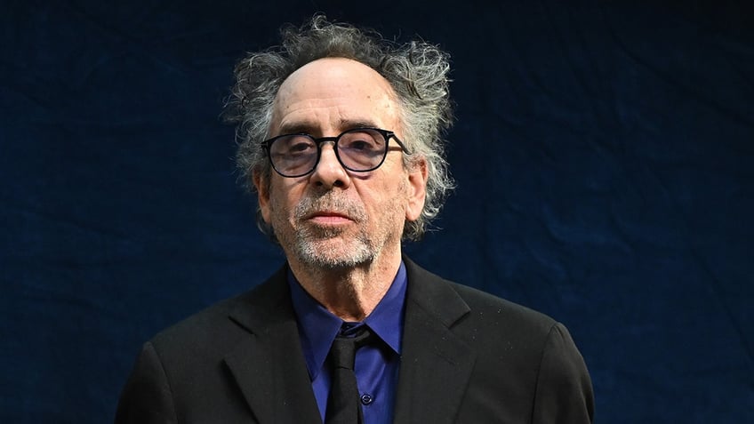 Close up of serious Tim Burton