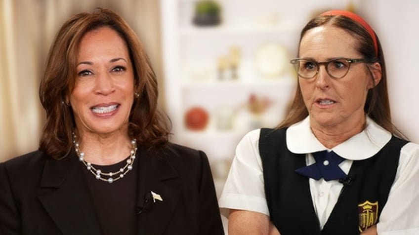 Kamala Harris and SNL Alumna Molly Shannon in their ill-fated Al Smith dinner skit. 