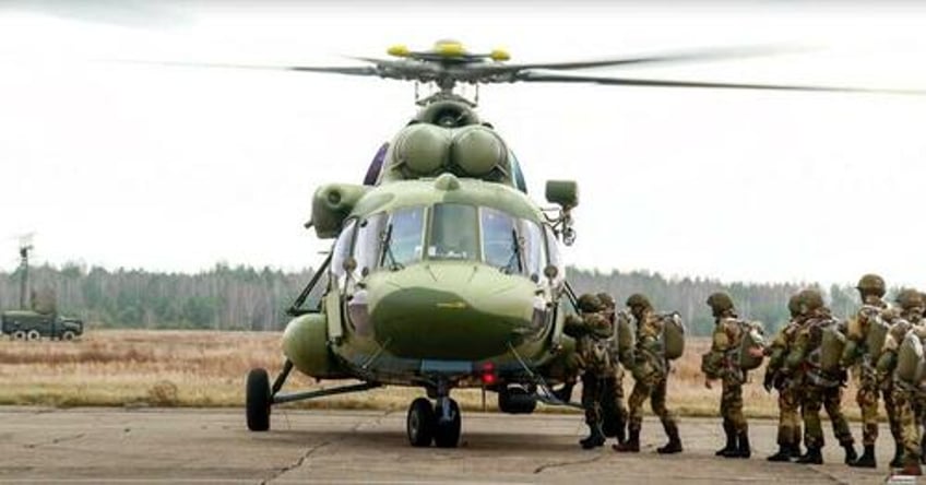 belarusian forces conduct landing assault drills near polish border