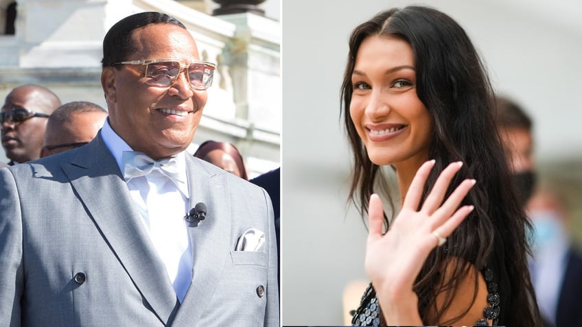 Louis Farrakhan Bella Hadid