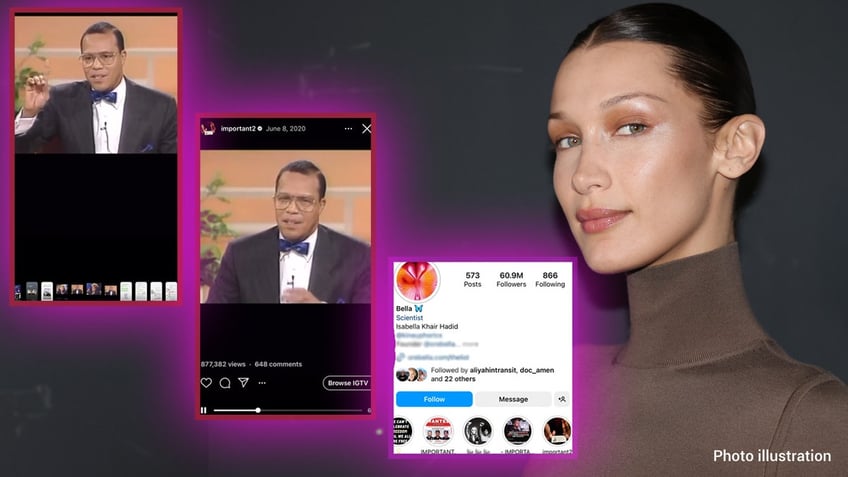 Bella Hadid Louis Farrakhan