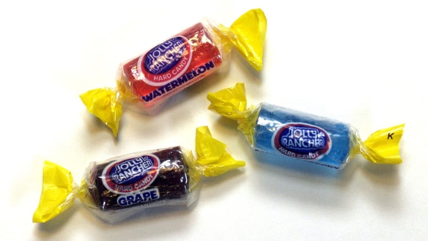 Jolly Ranchers in wrappers