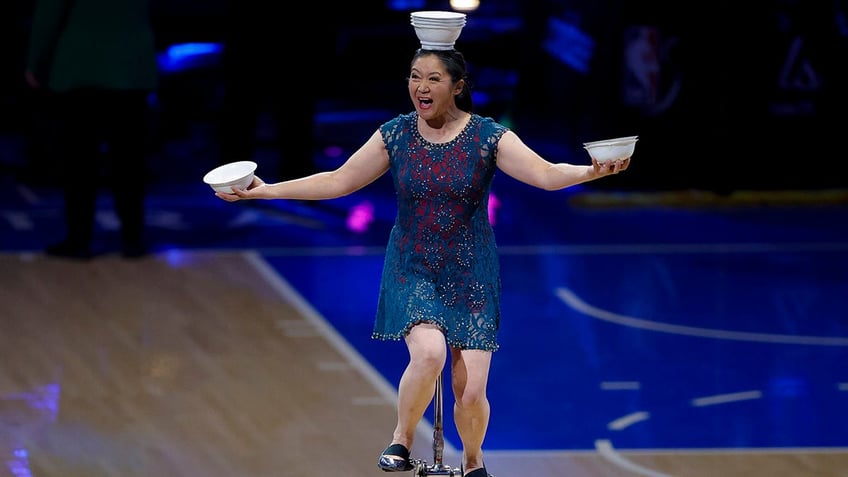Red Panda performs halftime show