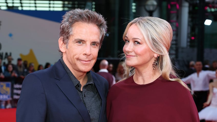 Ben Stiller and Christine Taylor at an event