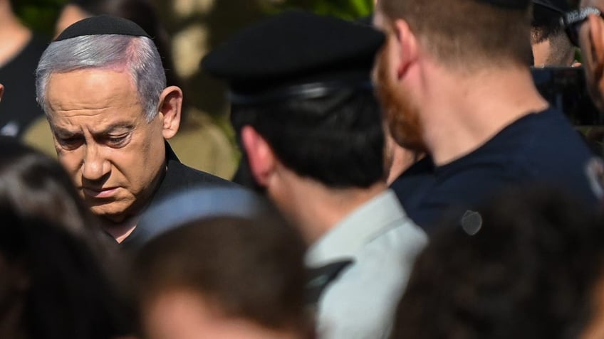 Netanyahu at funeral