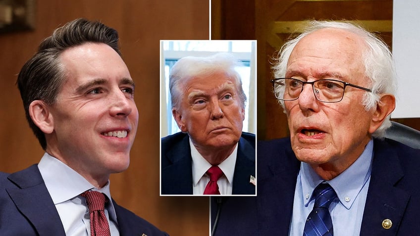 Josh Hawley, Donald Trump, Bernie Sanders