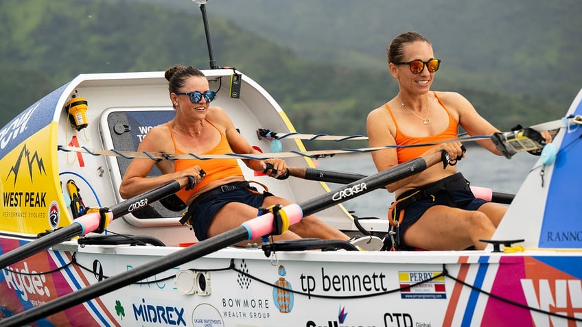 Harris and Oliver rowing