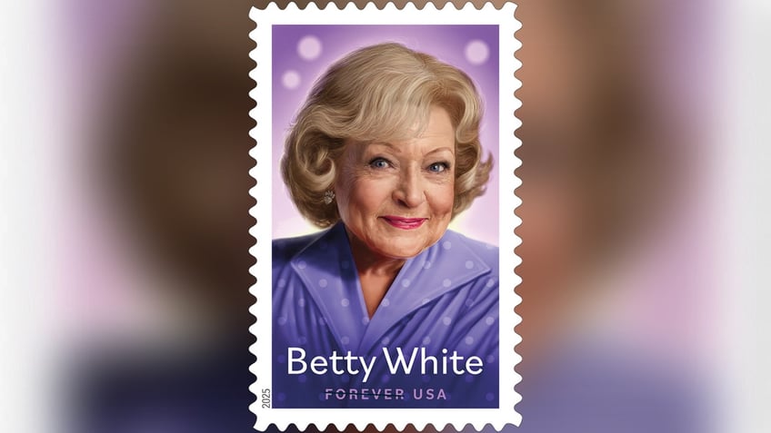 Betty White stamp design