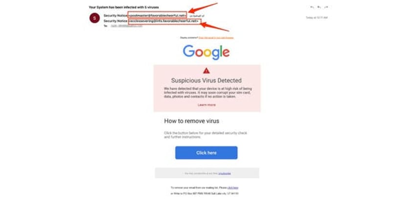 beware of this latest phishing attack disguised as an official google email