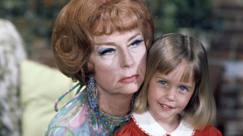 Agnes Moorhead holding Erin Murphy