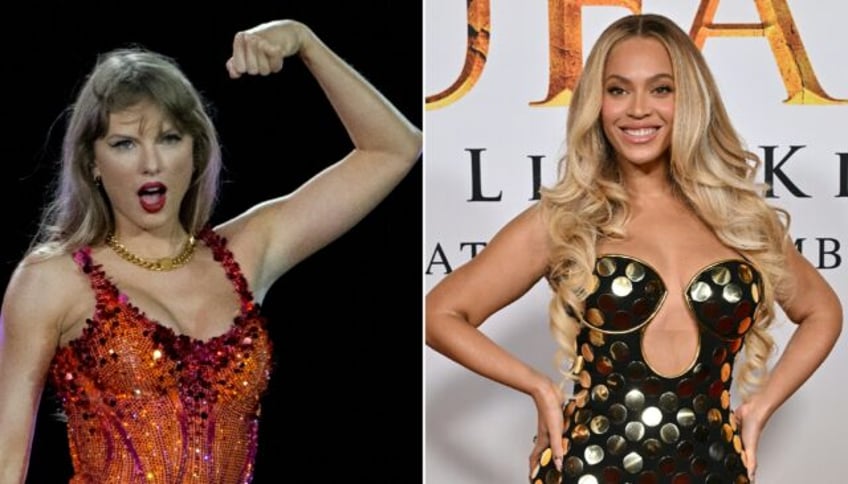 Taylor Swift and Beyonce are among the stars competing for the music industry's top prizes