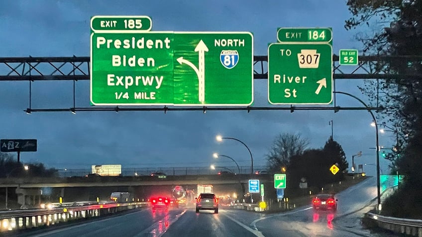 Biden Expressway highway sign