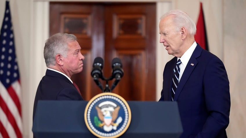 Jordan's King Abdullah and President Biden