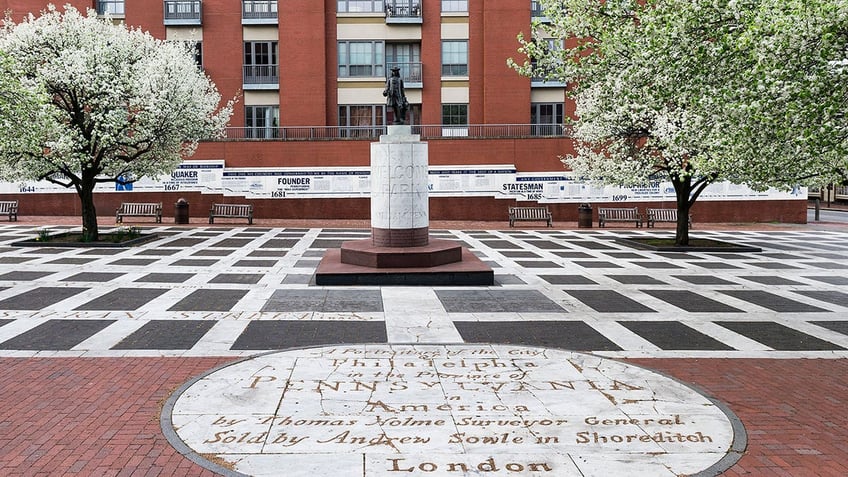 William Penn statue Welcome Park