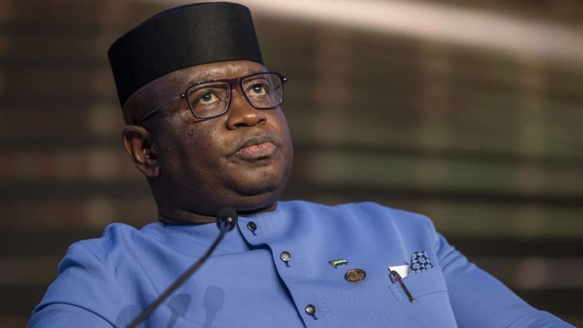 ANTALYA, TURKIYE - MARCH 11: President of Sierra Leone Julius Maada Bio attends "Leadersâ Panel -Pathways to Peace and Prosperty" within the Antalya Diplomacy Forum in Antalya, Turkiye on March 11, 2022. (Photo by Ali Balikci/Anadolu Agency via Getty Images)