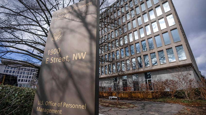 exterior of the Office of Personnel Management building in DC