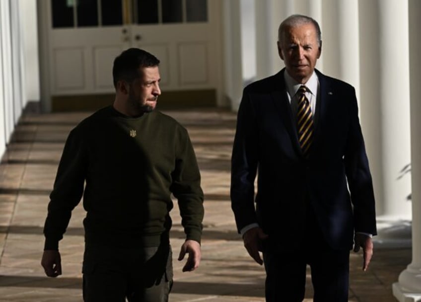 Biden and Zelensky, seen here at the White House in December 2022, have become close allies