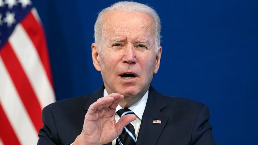 President Biden speaks about the government's COVID-19 response from the White House campus on Jan. 13, 2022.