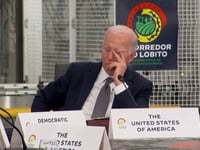 Biden appears to rest his eyes at African summit in Angola