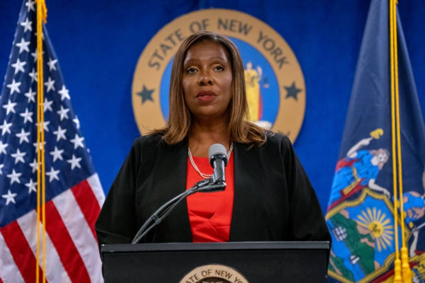 New York Attorney General Letitia James presents the findings of an independent investigation into accusations by multiple women that New York...