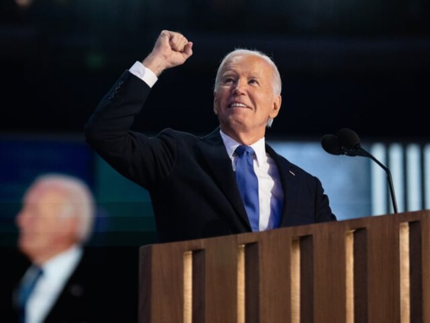 UNITED STATES - AUGUST 19: President Joe Biden addresses the Democratic National Conventio