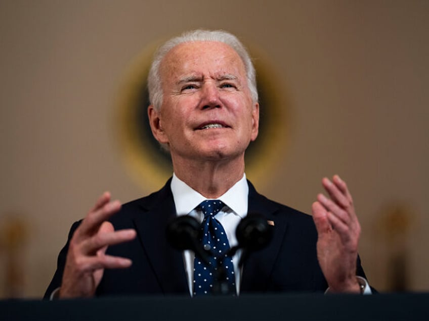 WASHINGTON, DC - APRIL 20: U.S. President Joe Biden makes remarks in response to the verdi