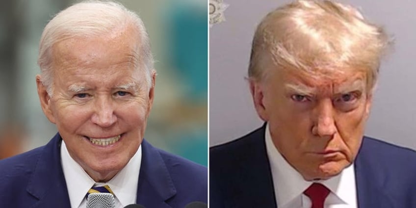 biden blasted for fundraising as trump arrested in georgia spikes the football