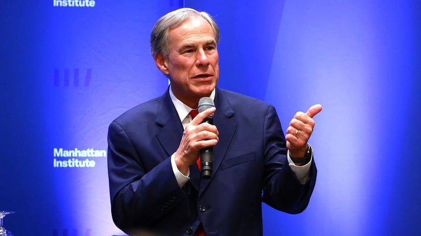 Gov. Abbott, R-Texas, speaking at Manhattan Institute