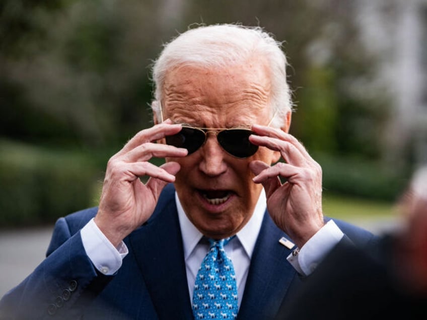 President Joe Biden Departs The White House On His Way To Miami Florida