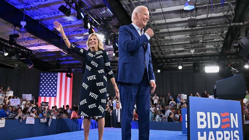 President Biden and first lady Jill Biden in Raleigh, NC