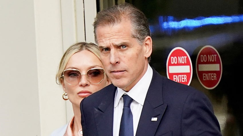 Hunter Biden departs the federal court with his wife Melissa Cohen Biden