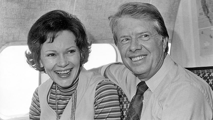 Jimmy Carter with his wife