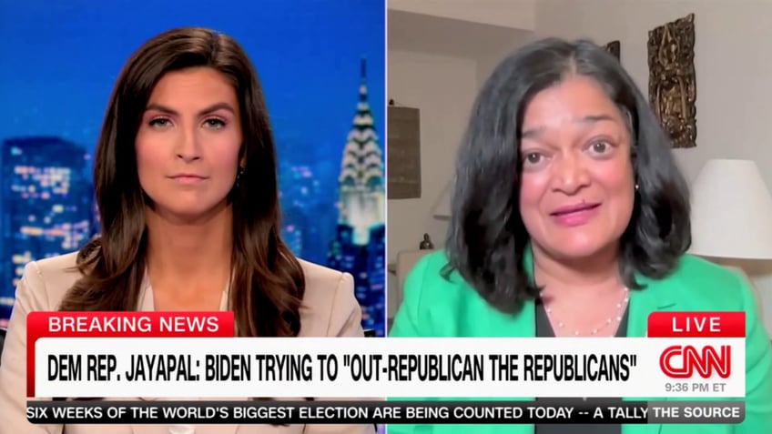 Kaitlin Collins and Pramila Jayapal