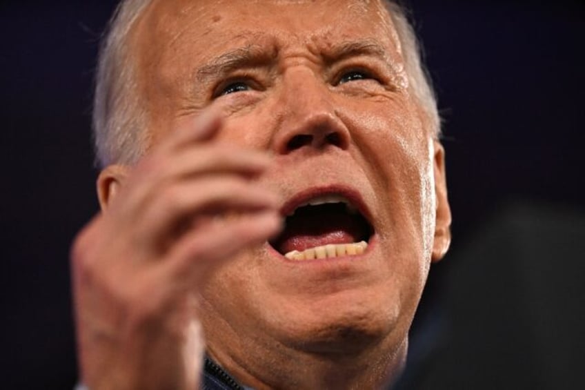 US President Joe Biden speaks at a campaign event in Philadelphia, Pennsylvania