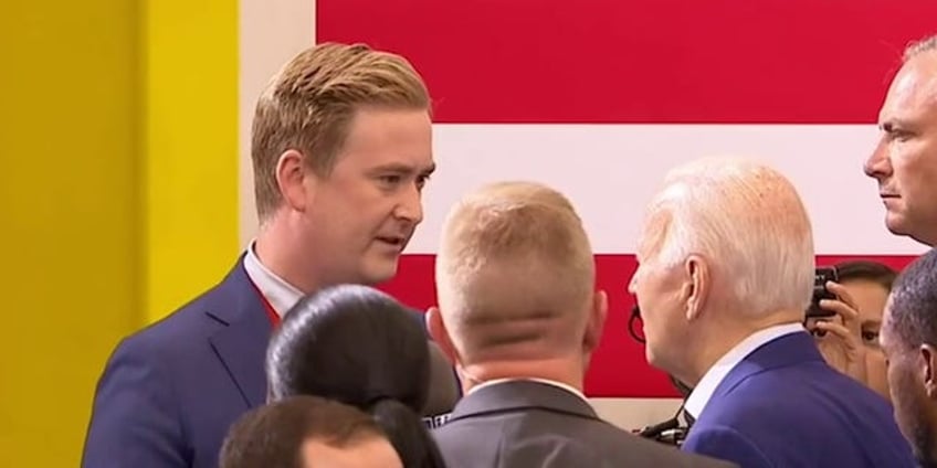 biden denies talking business with hunters partners snaps at fox news peter doocy lousy question