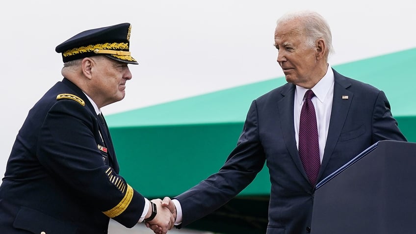 biden during tribute to gen milley says government shutdown would be dereliction of duty to us troops