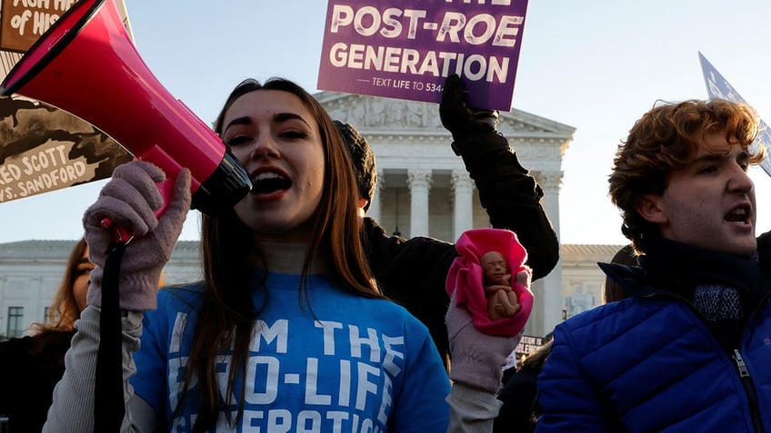 pro-life protesters outside supreme court building