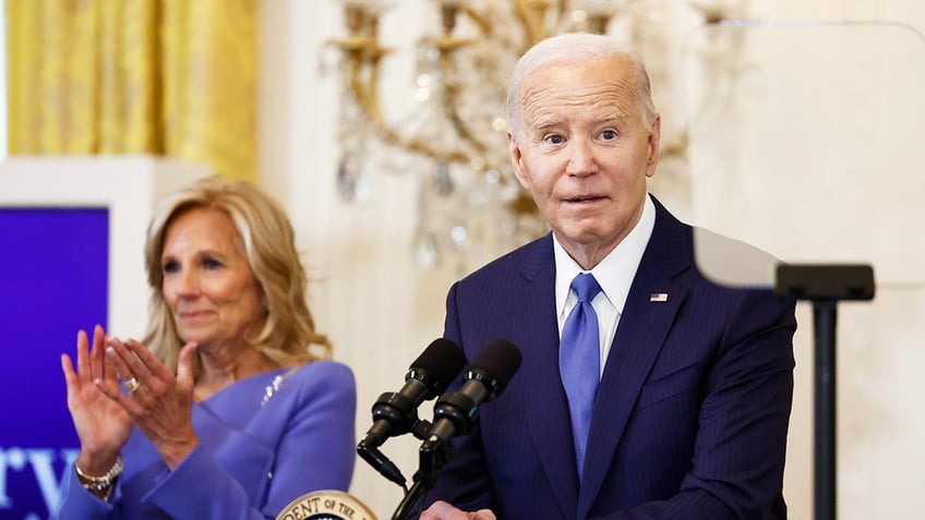 Joe Biden speaks at the White House