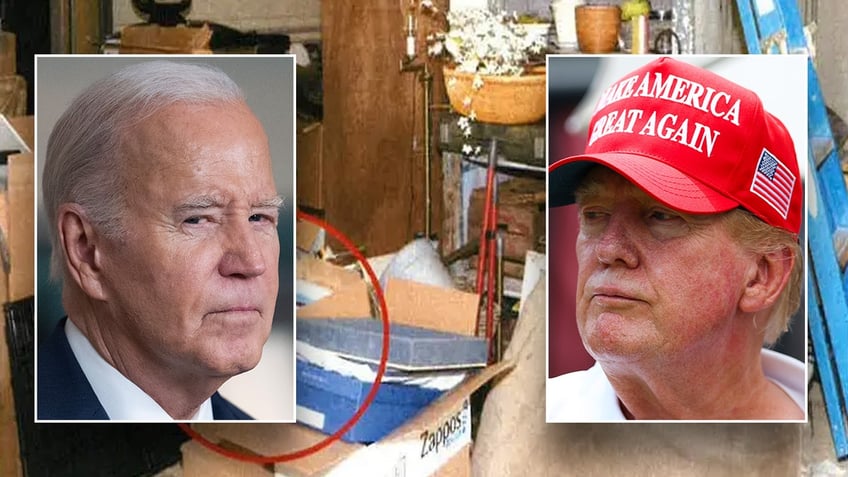 Joe biden and donald Trump with classified documents