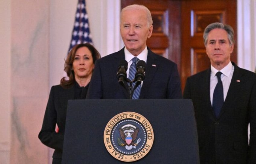 US President Joe Biden speaks about the Israel-Hamas ceasefire and hostage release deal in