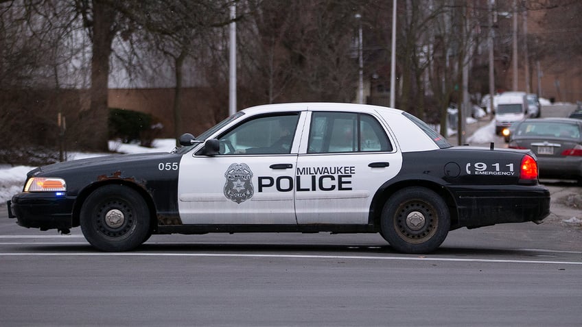 Milwaukee police cruiser on street