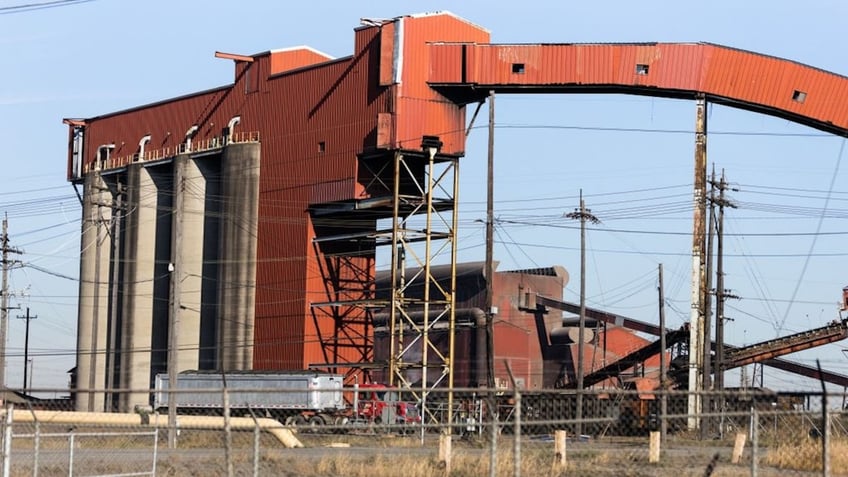 Despite White House claims, finding good jobs remains challenging for men and American manufacturing is not recovering like the administration says. FILE: A steel mill is seen in Middletown, Ohio, on October 24, 2022.(Photo by MEGAN JELINGER/AFP via Getty Images)