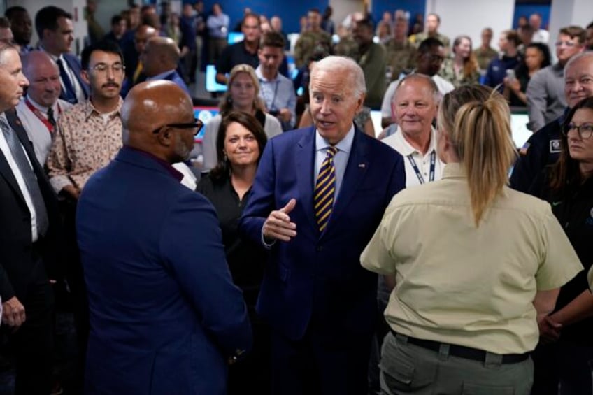 biden heads to florida to see idalias destruction but he wont be seeing gov desantis