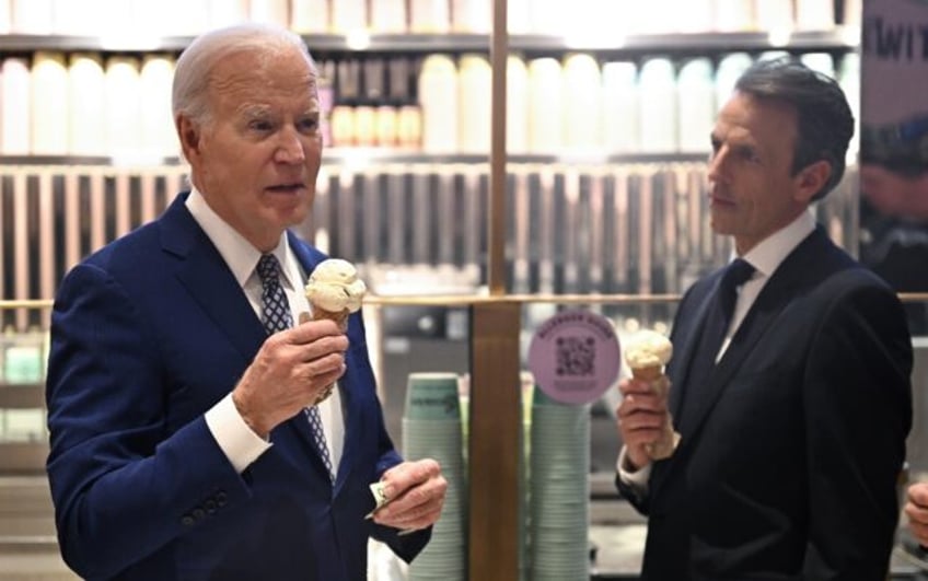 US President Joe Biden answered a question on Gaza as he visited a New York ice cream parl