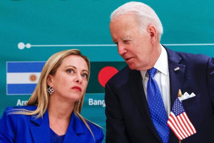 Biden and Meloni, seen here at the G20 in India in September, have become close allies